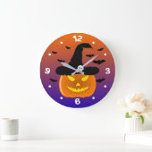 Halloween Pumpkin Jack o' Lantern Witch Pet Grote Klok (Huis)