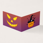 Halloween Pumpkin Jack o' Lantern Witch Pet Kaart (Buitenkant)