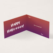 Halloween Pumpkin Jack o' Lantern Witch Pet Kaart (Binnen)