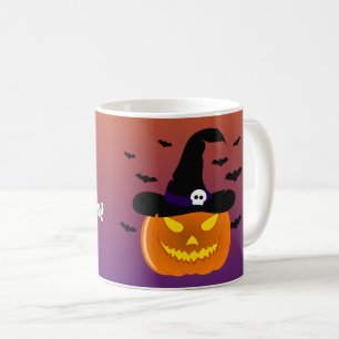 Halloween Pumpkin Jack o' Lantern Witch Pet Koffiemok
