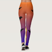 Halloween Pumpkin Jack o' Lantern Witch Pet Leggings (Achterkant)