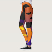 Halloween Pumpkin Jack o' Lantern Witch Pet Leggings (Links)