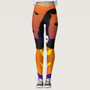 Halloween Pumpkin Jack o' Lantern Witch Pet Leggings