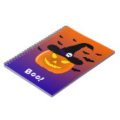 Halloween Pumpkin Jack o' Lantern Witch Pet Notitieboek (Linkerzijde)