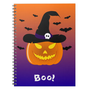 Halloween Pumpkin Jack o' Lantern Witch Pet Notitieboek