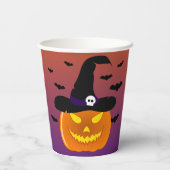 Halloween Pumpkin Jack o' Lantern Witch Pet Papieren Bekers (Achterkant)