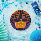 Halloween Pumpkin Jack o' Lantern Witch Pet Papieren Bordje (Feest)