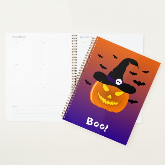 Halloween Pumpkin Jack o' Lantern Witch Pet Planner (Display)