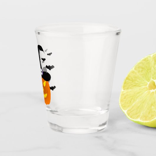 Halloween Pumpkin Jack o' Lantern Witch Pet Shot Glas (Rechts)