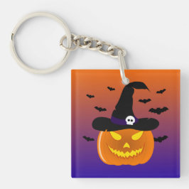 Halloween Pumpkin Jack o' Lantern Witch Pet Sleutelhanger