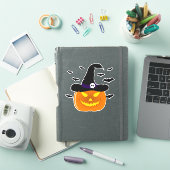 Halloween Pumpkin Jack o' Lantern Witch Pet Sticker (iPad Cover)
