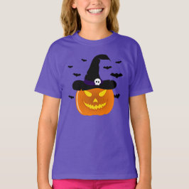 Halloween Pumpkin Jack o' Lantern Witch Pet T-shirt