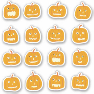 Halloween Pumpkin Jack O'Lantern Sticker