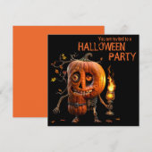 Halloween Pumpkin Kaart (Voorkant / Achterkant)