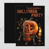 Halloween Pumpkin Kaart (Voorkant / Achterkant)