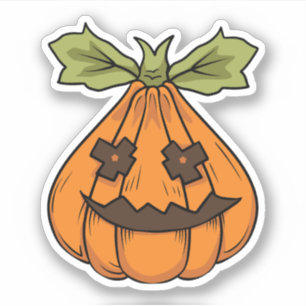 Halloween Pumpkin Karakter Sticker