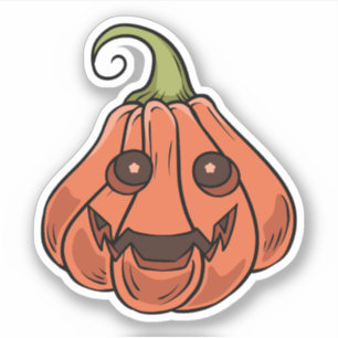 Halloween Pumpkin Karakter Sticker