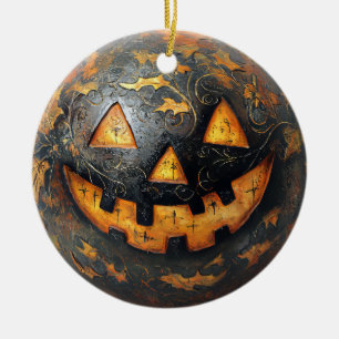 Halloween Pumpkin Keramisch Ornament