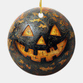Halloween Pumpkin Keramisch Ornament (Achterkant)