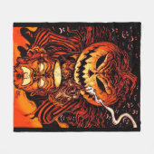 Halloween Pumpkin King Fleece Deken (Voorkant (Horizontaal))