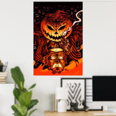Halloween Pumpkin King Poster (Thuiskantoor)