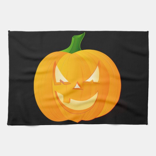 Halloween Pumpkin Kitchen Towels Theedoek (Horizontaal)