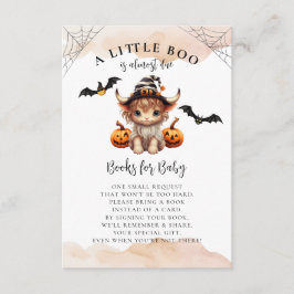 Halloween Pumpkin Koe Little Boo Boeken voor Baby Informatiekaartje