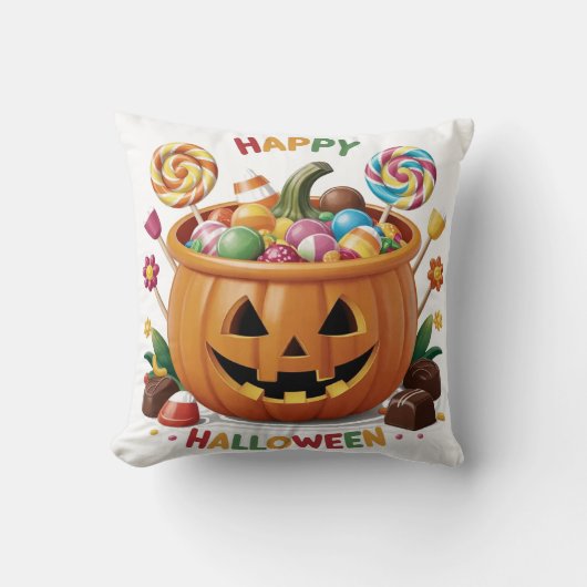 Halloween Pumpkin Kussen (Voorkant)