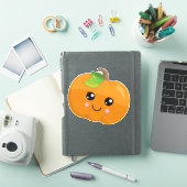 Halloween Pumpkin, lachende pompoen, Trick or trea Sticker (iPad Cover)