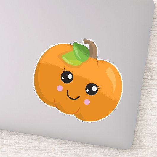 Halloween Pumpkin, lachende pompoen, Trick or trea Sticker (Detail)
