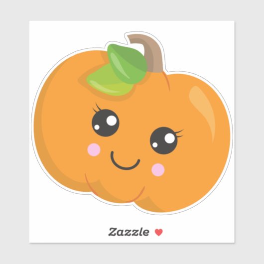 Halloween Pumpkin, lachende pompoen, Trick or trea Sticker (Vel)