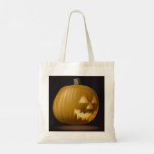 Halloween Pumpkin Lantern Canvas tas (Achterkant)