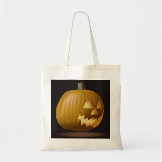 Halloween Pumpkin Lantern Canvas tas (Voorkant)