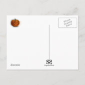 Halloween Pumpkin Lantern met kaarsen Briefkaart (Achterkant)