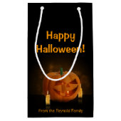 Halloween Pumpkin Lantern met kaarsen Klein Cadeauzakje (Achterkant)