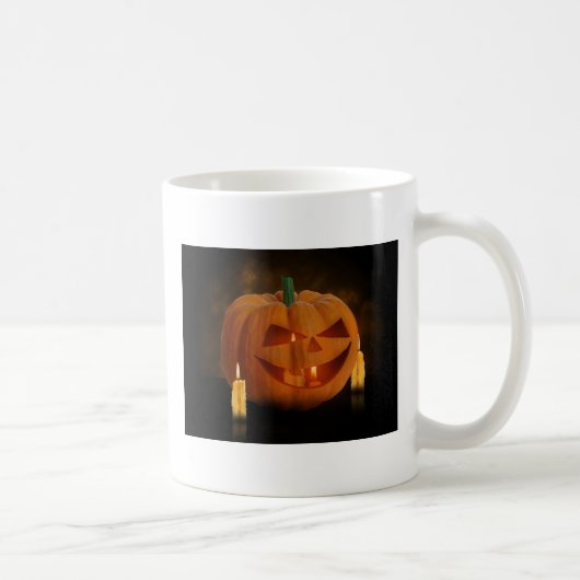 Halloween Pumpkin Lantern met kaarsen Koffiemok (Rechts)