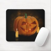Halloween Pumpkin Lantern met kaarsen Muismat (Met muis)