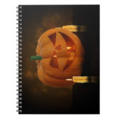 Halloween Pumpkin Lantern met kaarsen Notitieboek (Voorkant)