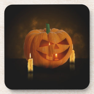 Halloween Pumpkin Lantern met kaarsen Onderzetter