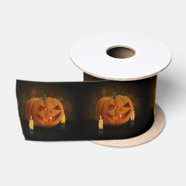 Halloween Pumpkin Lantern met kaarsen Satijnen Lint