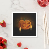 Halloween Pumpkin Lantern met kaarsen Servet (Insitu)