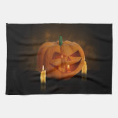 Halloween Pumpkin Lantern met kaarsen Theedoek (Horizontaal)