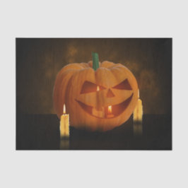 Halloween Pumpkin Lantern met kaarsen Tissuepapier