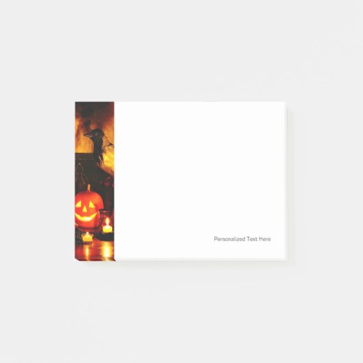 Halloween Pumpkin Lantern Post-it® Notes (Voorkant)
