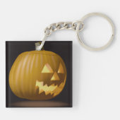 Halloween Pumpkin Lantern Sleutelhanger (Achterkant)