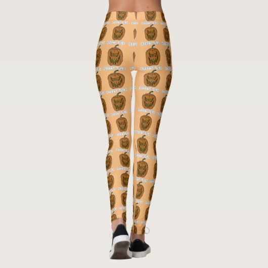 Halloween Pumpkin Leggings (Achterkant)