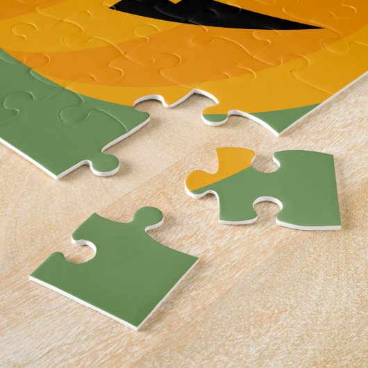 Halloween Pumpkin Legpuzzel (Zijkant)