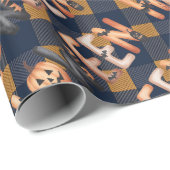 Halloween Pumpkin Lettering Cadeaupapier (Rol Hoek)