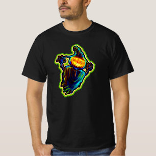 Halloween Pumpkin Light Zombie Monster Pet T T-shirt