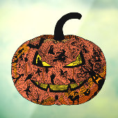 Halloween Pumpkin Line Art Raamsticker (Vel 3)